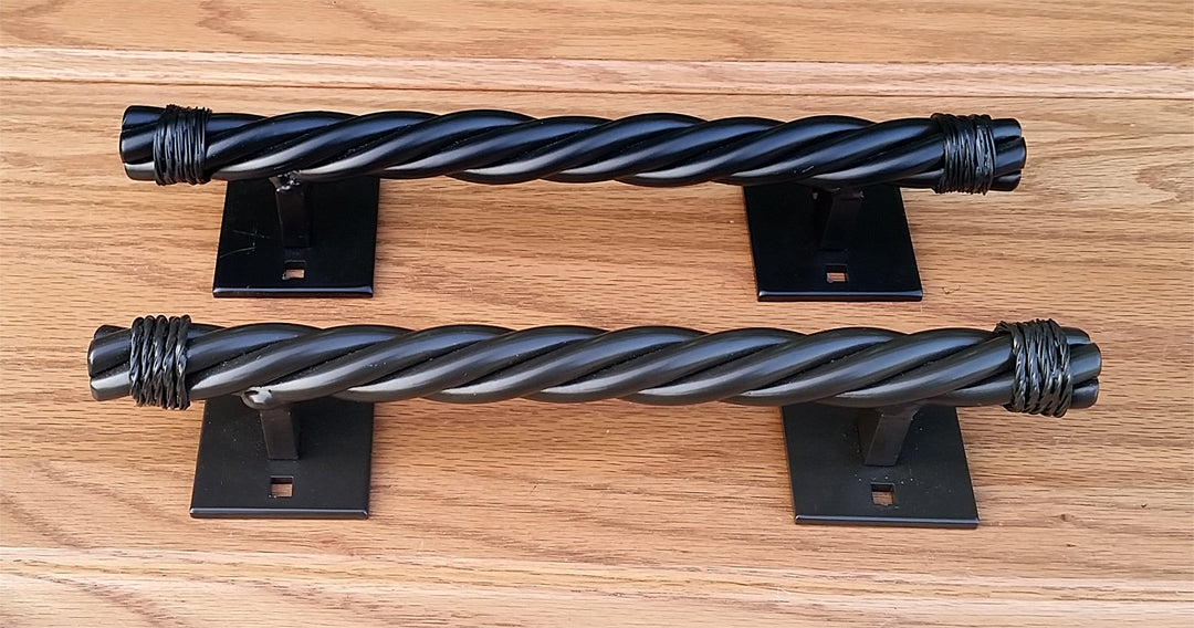 Rustler #4 Rope Style Door Pull - Barn Door Handle Pull - Wild West Hardware