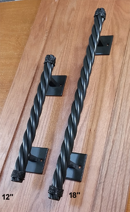 Rustler #4 Rope Style Door Pull - Barn Door Handle Pull - Wild West Hardware