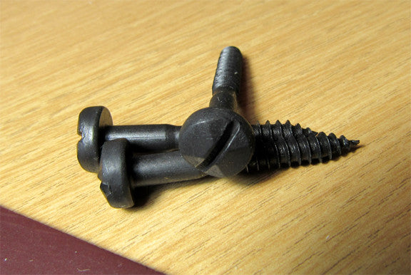 Rustic Pyramid Head Screw #12 x 1 1/2"  Black Phosphate finish - Wild West Hardware
