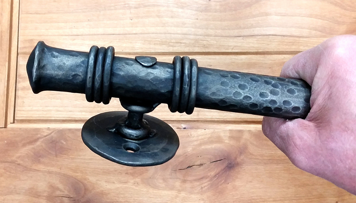 Barn Door Handle - Door Pull - Seville - closeup - Wild West Hardware