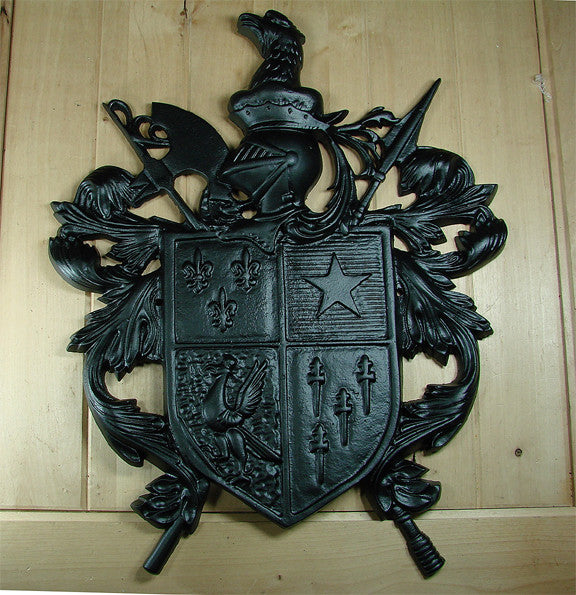 Shield of Honor - Black Powder Coat finish - Wild West Hardware