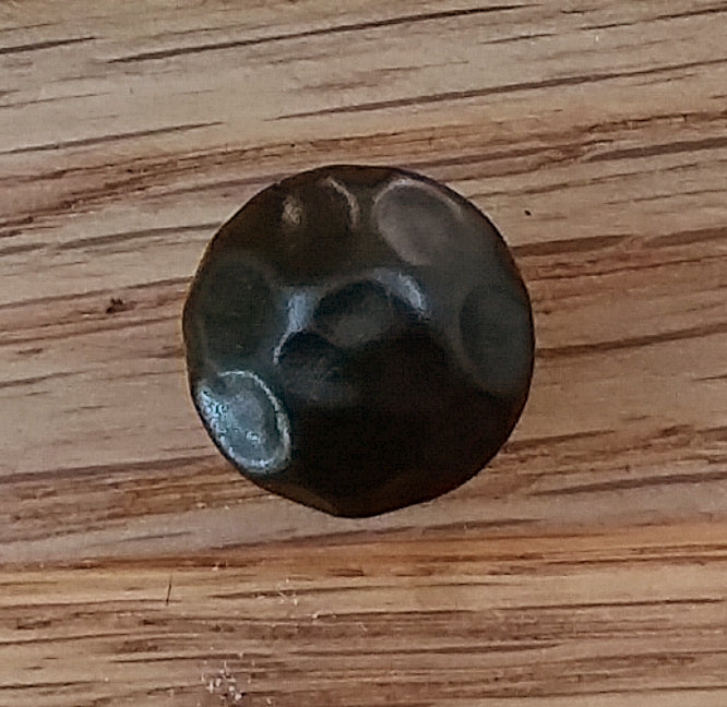 Small Round Hammered Clavos -   7/16" dia.,  Dark Bronze powder coat finish (25 pack) - Wild West Hardware