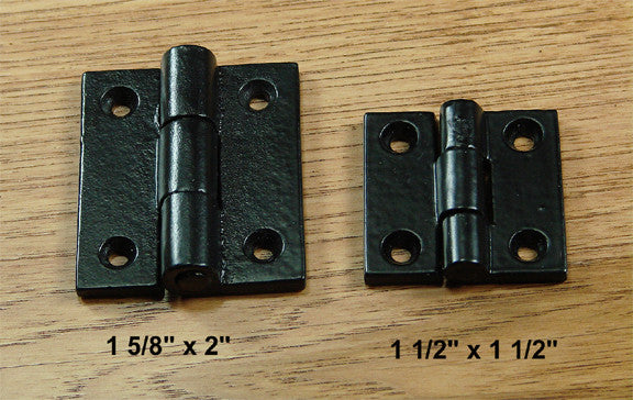 Premium Surface Mount Hinges Square corner  2 sizes - Wild West Hardware