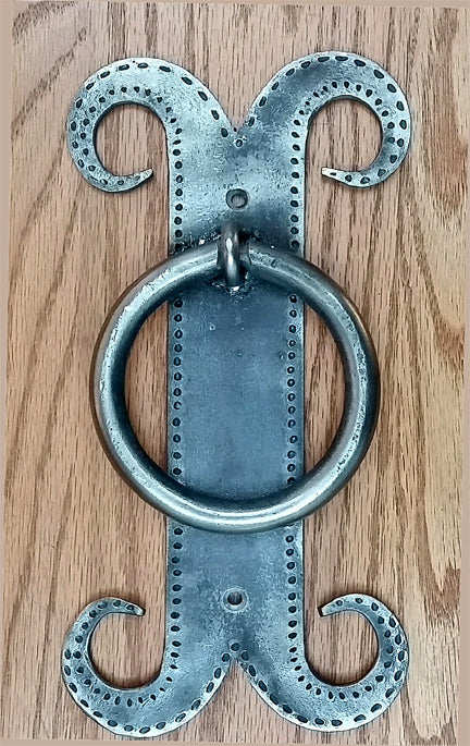 Spanish Style Door Knocker with 4&quot; Diameter Ring - Wild West Hardware