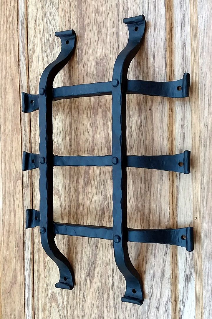 Premium Curled tip Speakeasy Grille  - Size: 9.5" x 13.5"  with 5 Bars - Wild West Hardware