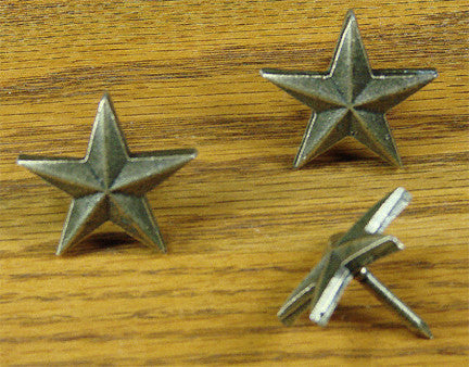 Premium 1 1/4" Star  - Antique Brass finish - Wild West Hardware