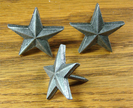 Premium 1 1/4" Star  - Pewter finish - Wild West Hardware