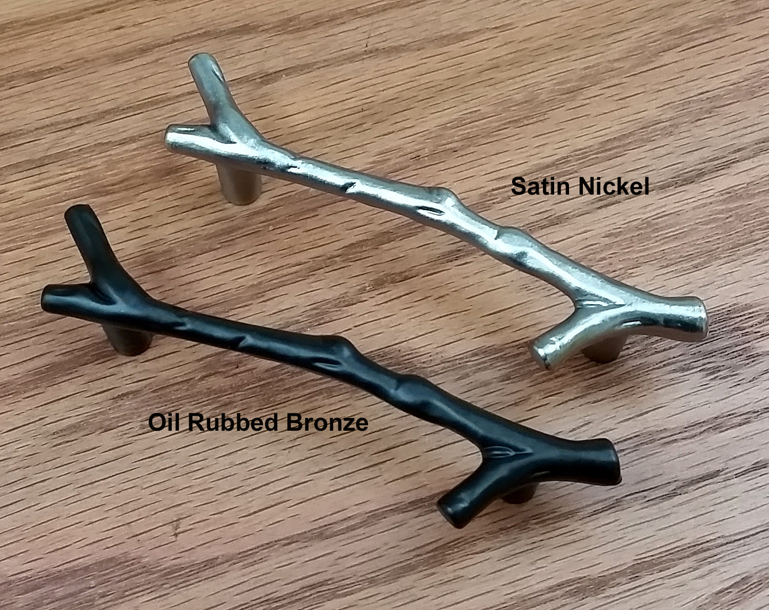 LIMITED Time SALE: Twig Pulls For cabinets and drawers - Satin Nickel - Wild West Hardware