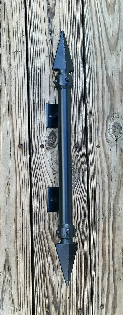 Viking Door Pull,  Large, Decorative Iron Door Pull - Wild West Hardware